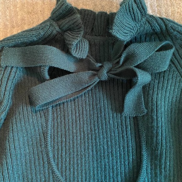 Tularosa Green Sweater Dress - Picture 4 of 6